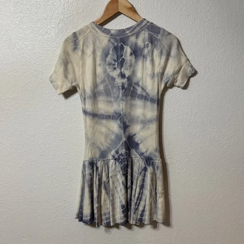 Free People Tie Dye Drop Waist Mini Dress XS - Picture 7 of 7